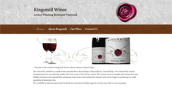 Desktop Screenshot of kingsmillwines.co.nz